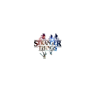stranger things quote poster2 model alb/roșu pe tricou