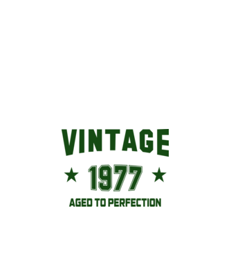 Vintage - 1977 model alb pe tricou