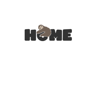 Home Sloth model alb pe tricou