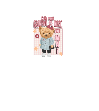 Teddy cele cool girl MAI model alb pe tricou