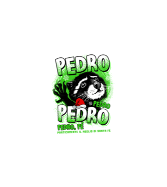 Pedro pedro christmas model negru pe tricou