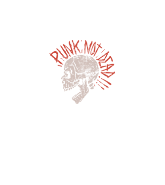 Punk Not Dead model negru pe tricou