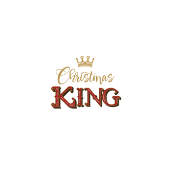 Christmas King model albastru jeanși pe tricou