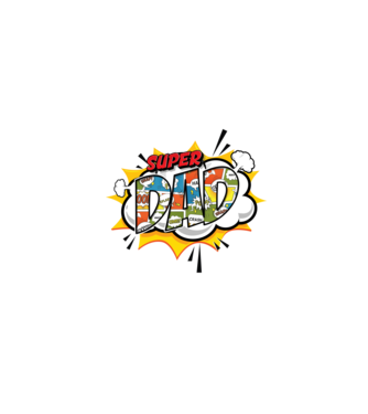 Comic Dad model turcoaz pe tricou