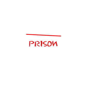 Back to prison - școală model negru pe tricou