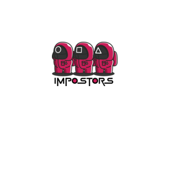 impostors squid game model alb pe tricou
