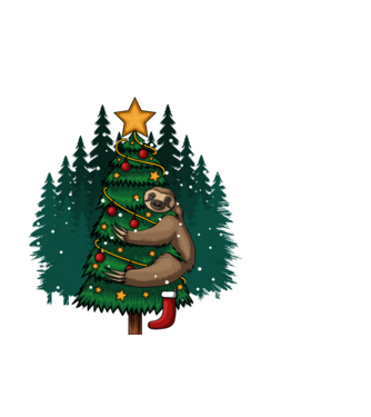 Christmas model albastru deschis pe tricou
