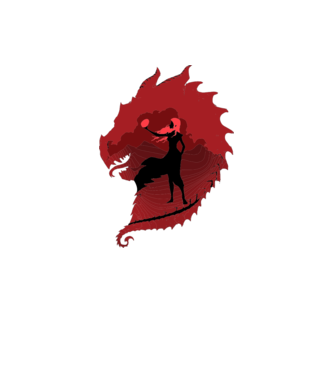 The Dragon model gri pe tricou