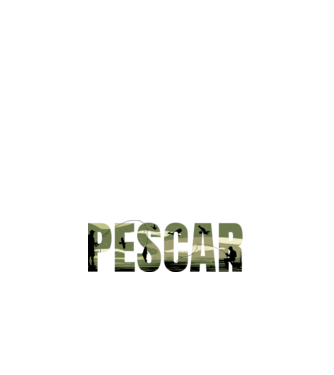 PESCAR model alb pe tricou