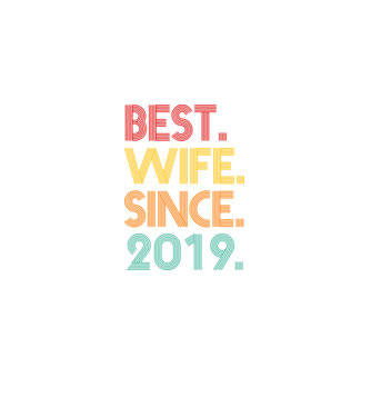best wife since 2019 retro model negru pe tricou