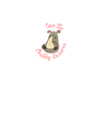 Save the chubby unicorns model turcoaz pe tricou