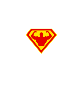 Superom model negru pe tricou