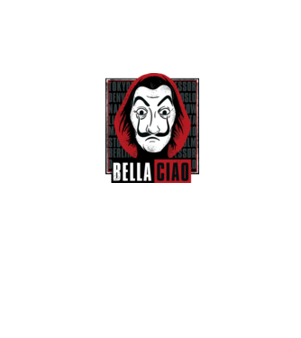 bella ciao dali model negru pe tricou