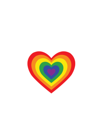 inimă lgbtq model albastru închis pe tricou