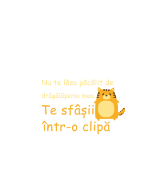 nu te lăsa păcălit de drăgălășenia mea. te sfâșii într-o clipă model negru pe tricou