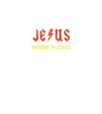 JESUS HIGHWAY TO HEAVEN model negru pe tricou