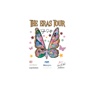 Taylor Swift eras fairy model alb pe tricou