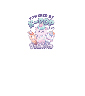 K-POP BUBBLE TEA model roz deschis pe tricou
