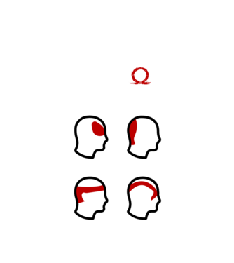 Type of Headaches - God of War model alb pe tricou