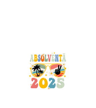 Absolventă 2025 model alb pe tricou