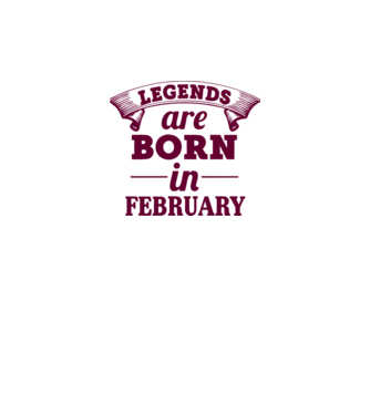 Legends are born in February model galben neon pe tricou