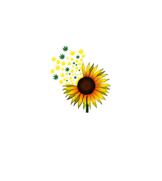 Sunflower Weed model alb pe tricou