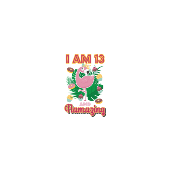 FLAMAZING Birthday 13 Years old model alb pe tricou