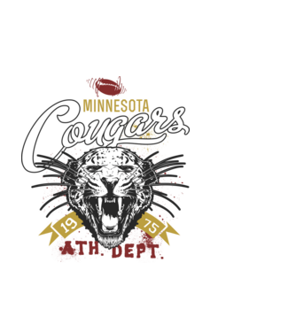 Minesota Cougars model negru pe tricou