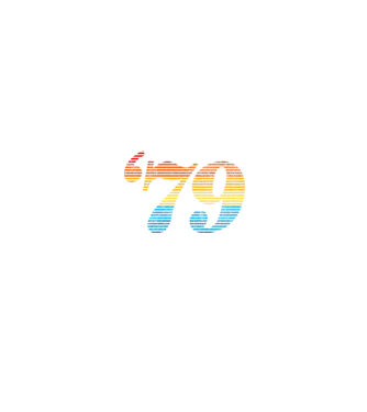 Retro Birthday 1979 model negru pe tricou