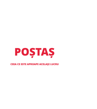 Supererou poştaş model alb pe tricou