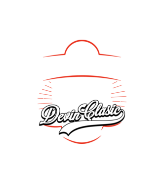 Devin Clasic - 1995 model alb pe tricou
