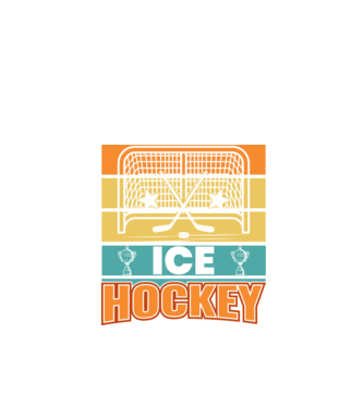 Ice Hockey model negru pe tricou