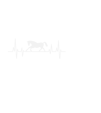 horse heartbeat model negru pe tricou