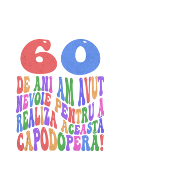 Realiza această capodoperă 60 model alb pe tricou