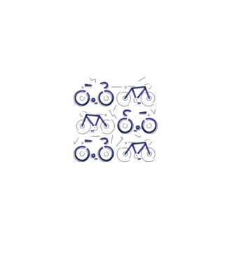 Bikes model alb pe tricou