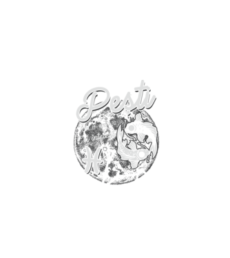 Zodiac bărbat PEȘTI retro model negru pe tricou
