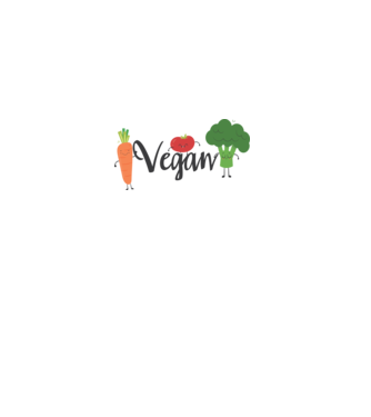 Vegan veggies model alb pe tricou