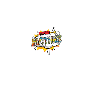 Comic Mother model alb pe tricou