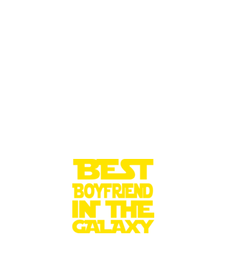 best boyfriend in the galaxy model alb pe tricou