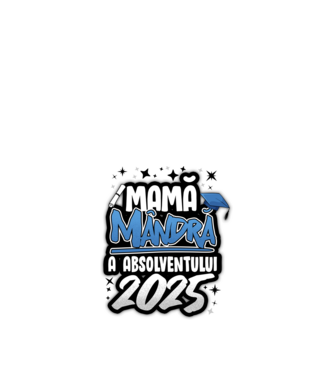 Mamă Mândră a absolventului model alb pe tricou
