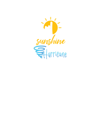 April Girls are Sunshine mixed with a little Hurricane model negru pe tricou