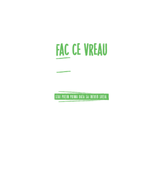 Fac ce vreau și când vreau! model negru pe tricou
