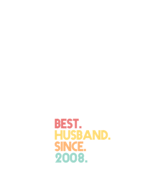 best husband since 2008 retro model negru pe tricou