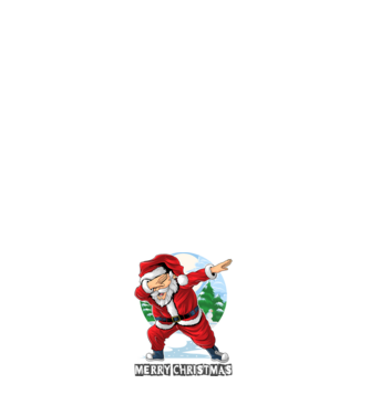Santa merry christmas model negru pe tricou