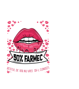 Sunt născută în martie - 50% farmec - 40% nebunii și umor - Restul de 10% nu vrei să-l cunoști model alb pe tricou
