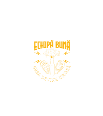 Cu o echipă bună, chiar și o zi grea devine ușoară - team building model negru pe tricou