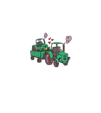 TRACTOR model albastru jeanși pe tricou