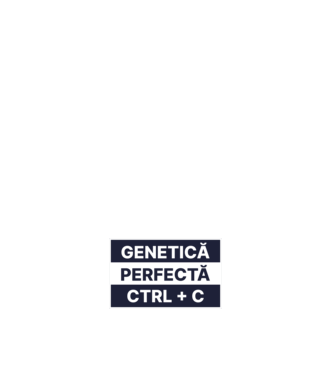 Genetică perfectă CTRL + C model alb pe tricou