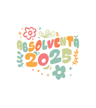 Absolventă 2025 model alb pe tricou