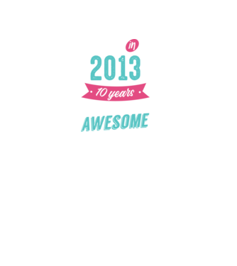 Made in 2013 model negru pe tricou
